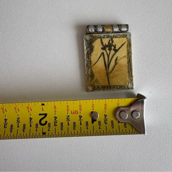 ❄️SALE❄️Artisan Flower Painting Pendant Necklace - Picture 4 of 7